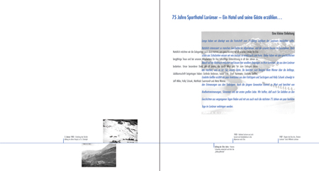 Jubiläumsbroschüre Lorünser Seite 2 und 3